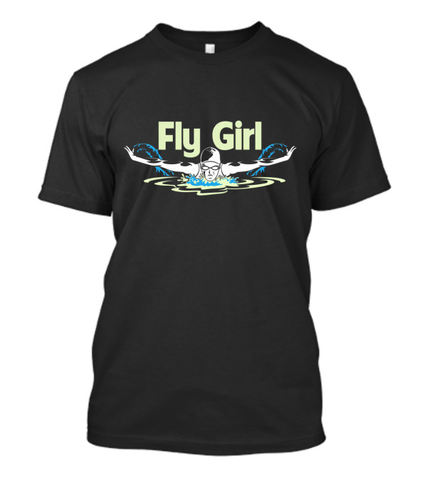 Fly Girl Butterfly Stroke Swimmer T-Shirt