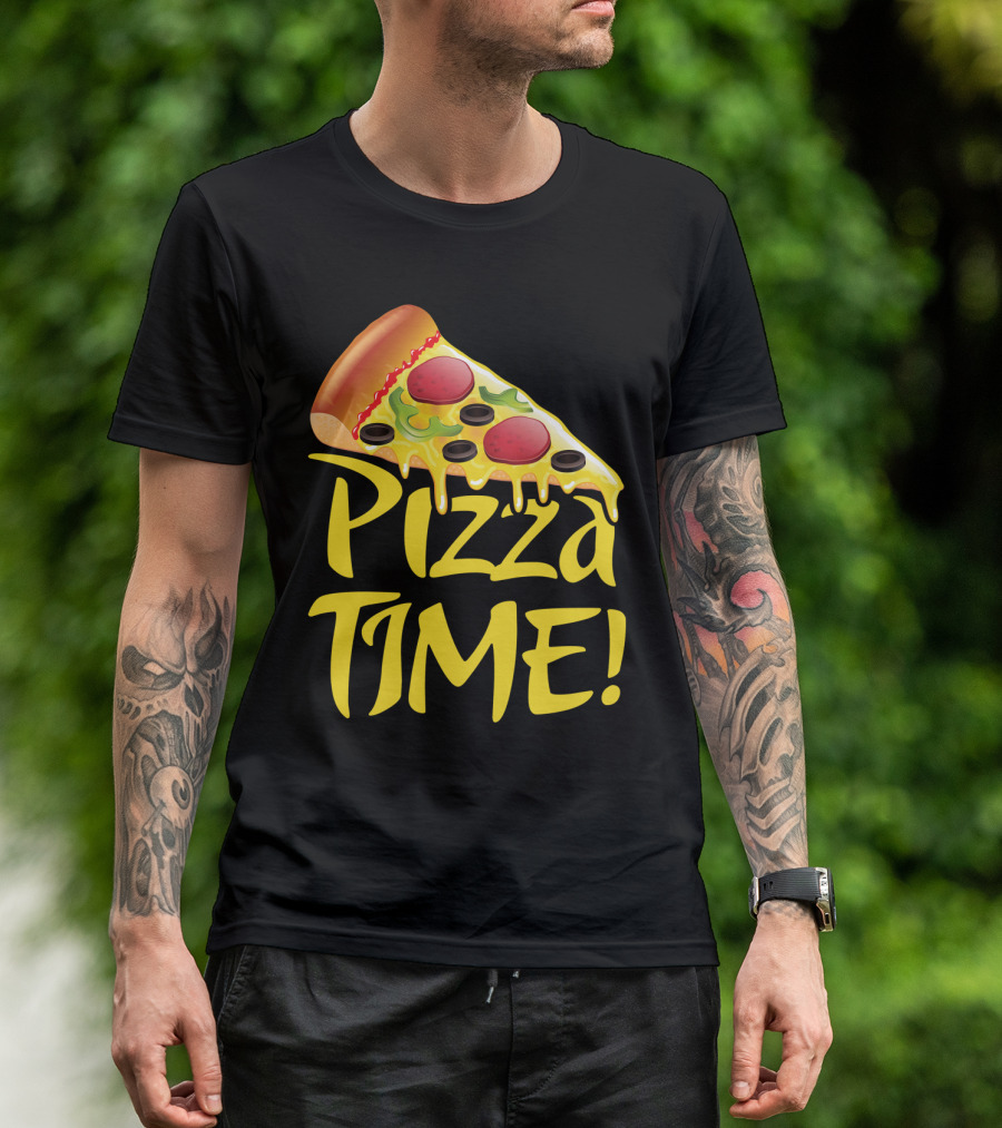Pizza Everyday Time Pizza Time Slice T-Shirt