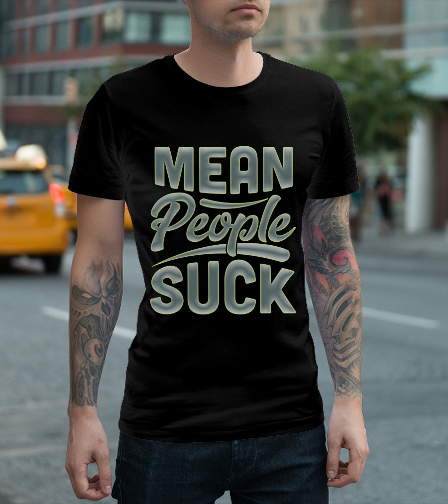 Mean People Suck Neon T-Shirt