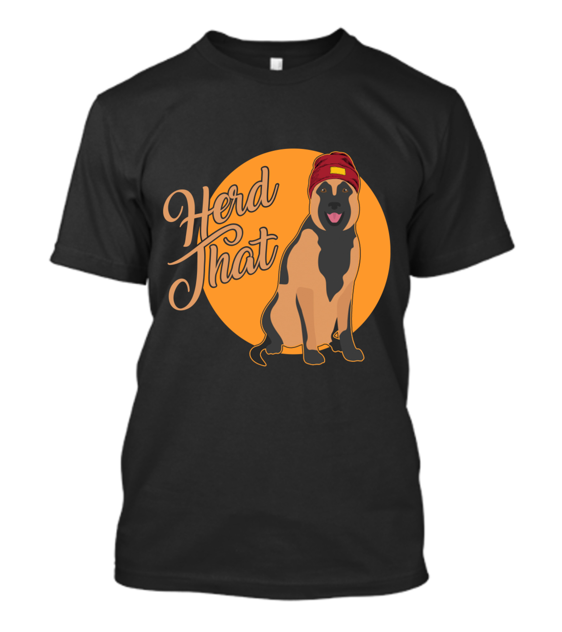 Herd That Belgian Malinois Funny Animal Lover Dog Wearing Hat T-Shirt