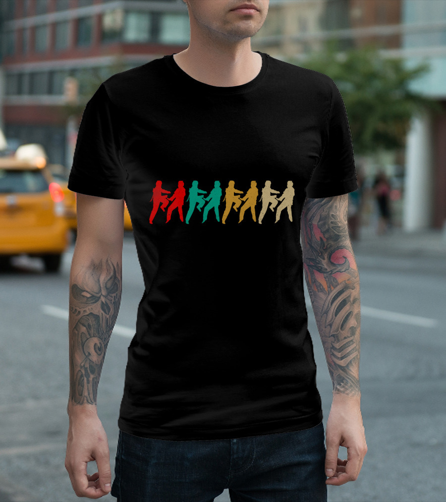 Vintage Taekwondo Retro Colored Martial Arts T-Shirt