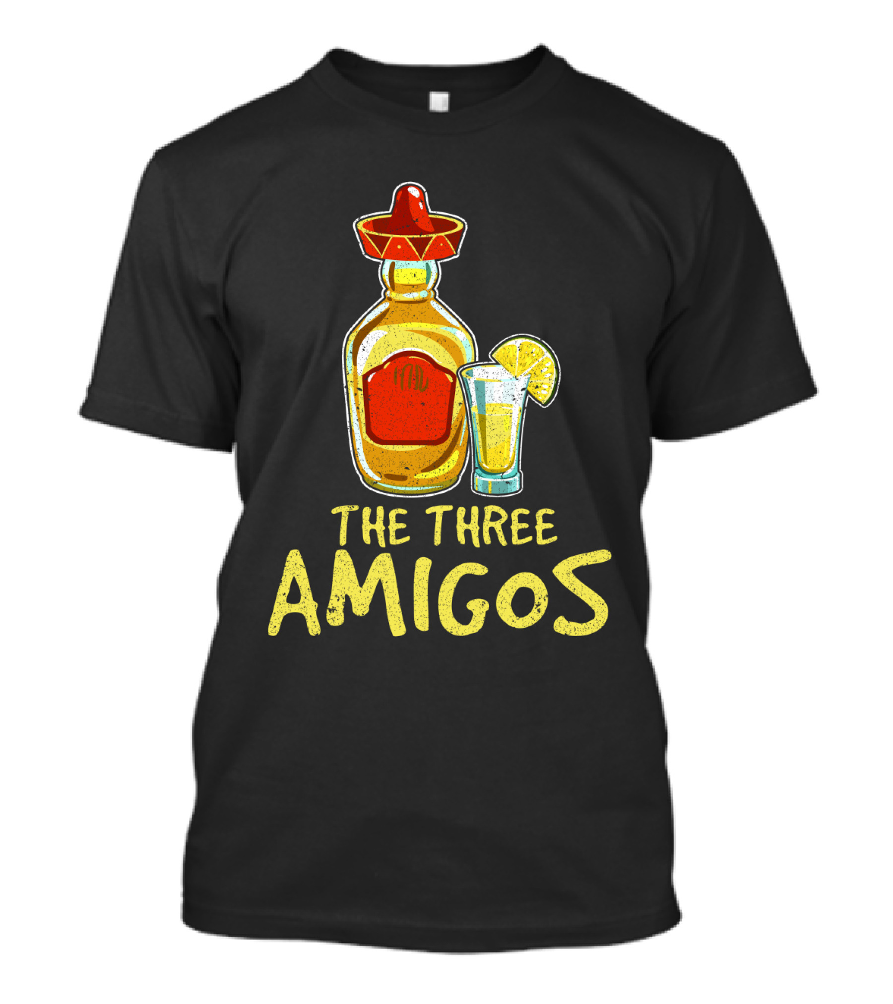 The Three Amigos Tequila Salt Lime Fiesta T-Shirt