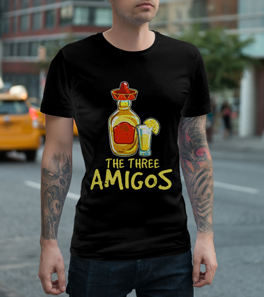 The Three Amigos Tequila Salt Lime Fiesta T-Shirt