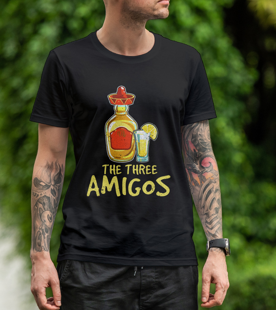 The Three Amigos Tequila Salt Lime Fiesta T-Shirt