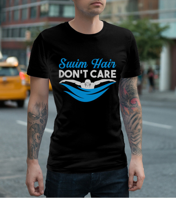 Swim Hair Don't Care Competitive Wave T-Shirt