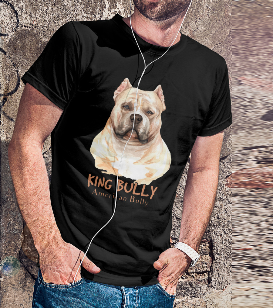 KING BULLY American Bully Dog USA T-Shirt