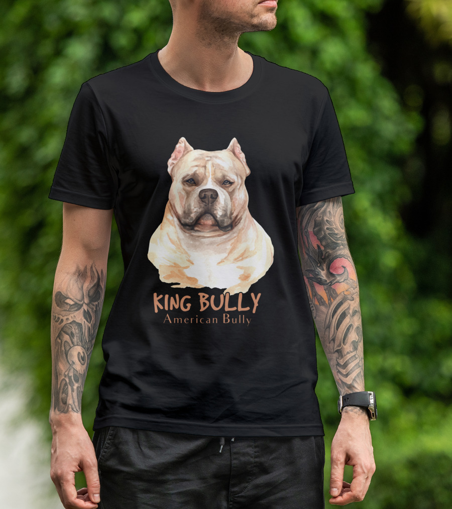 KING BULLY American Bully Dog USA T-Shirt