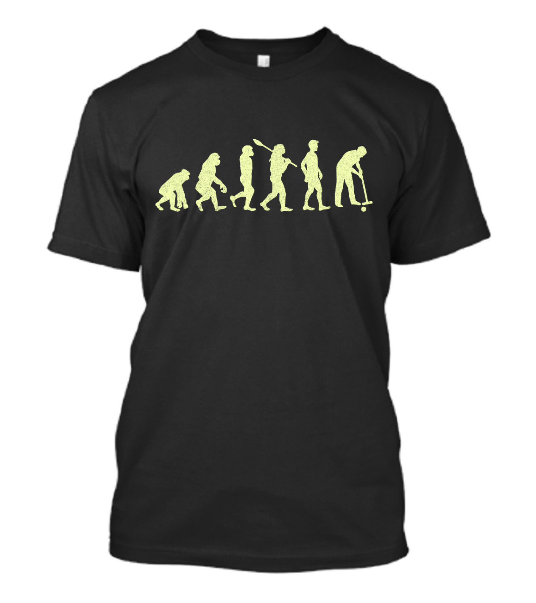 Evolution Of Man To Croquet Player T-Shirt