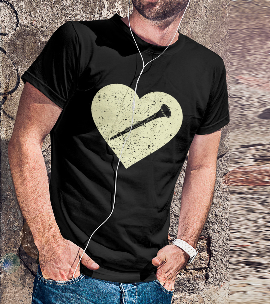 Heart Shaped Love To Play The Oboe Musician T-Shirt