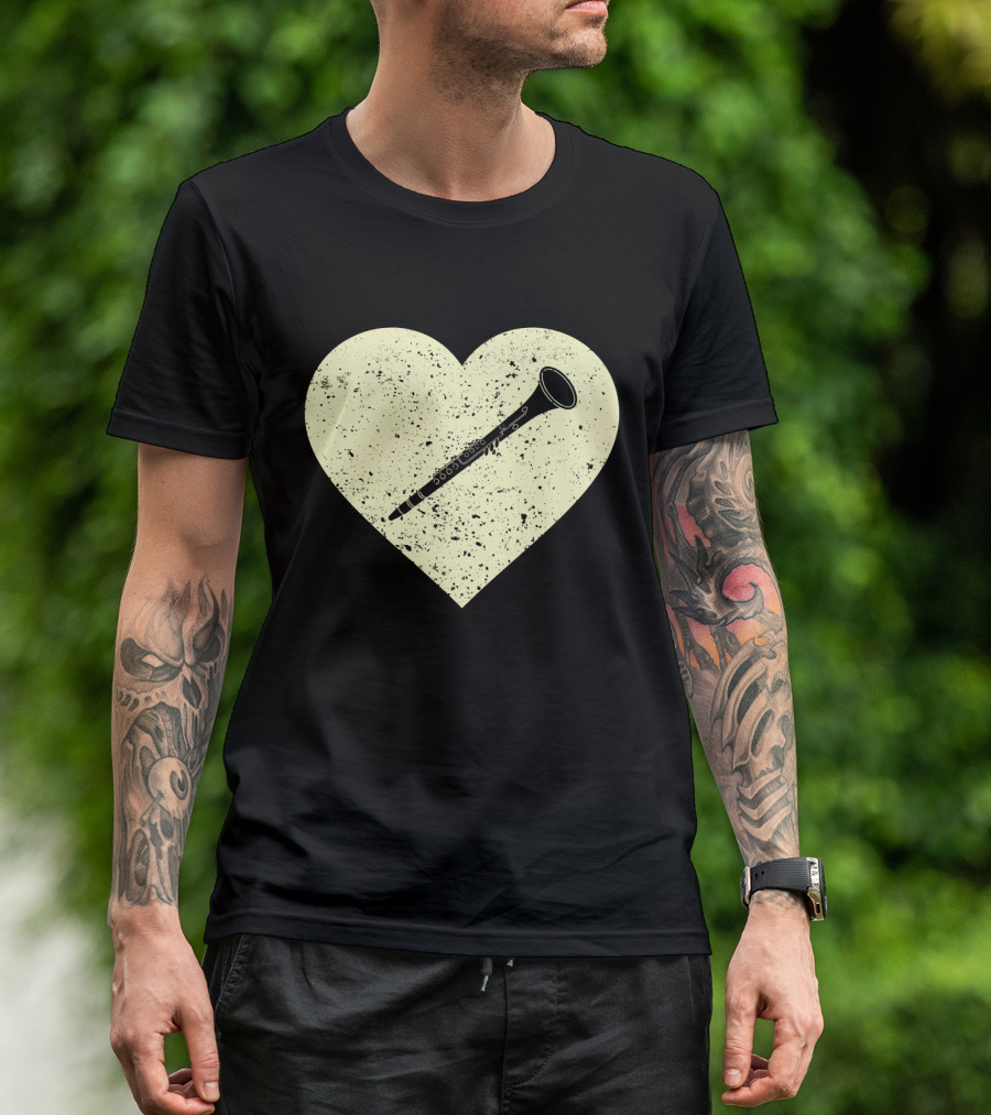Heart Shaped Love To Play The Oboe Musician T-Shirt