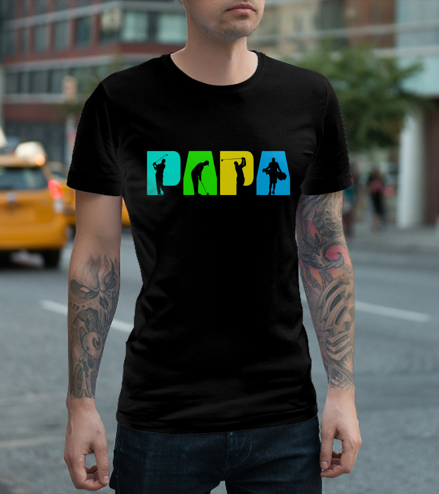 PAPA Retro Golf Silhouette Collection T-Shirt