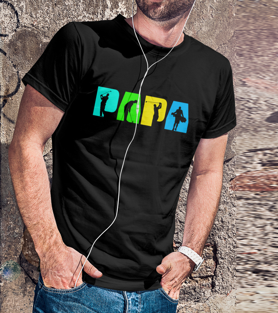 PAPA Retro Golf Silhouette Collection T-Shirt
