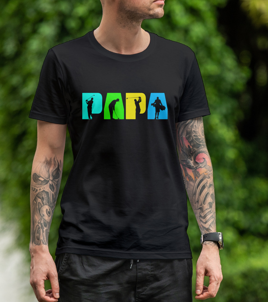 PAPA Retro Golf Silhouette Collection T-Shirt