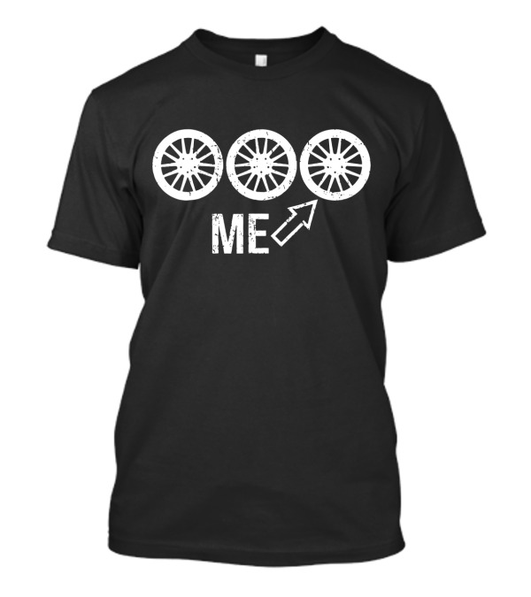 3rd Wheel Me Arrow Triple Wheels T-Shirt