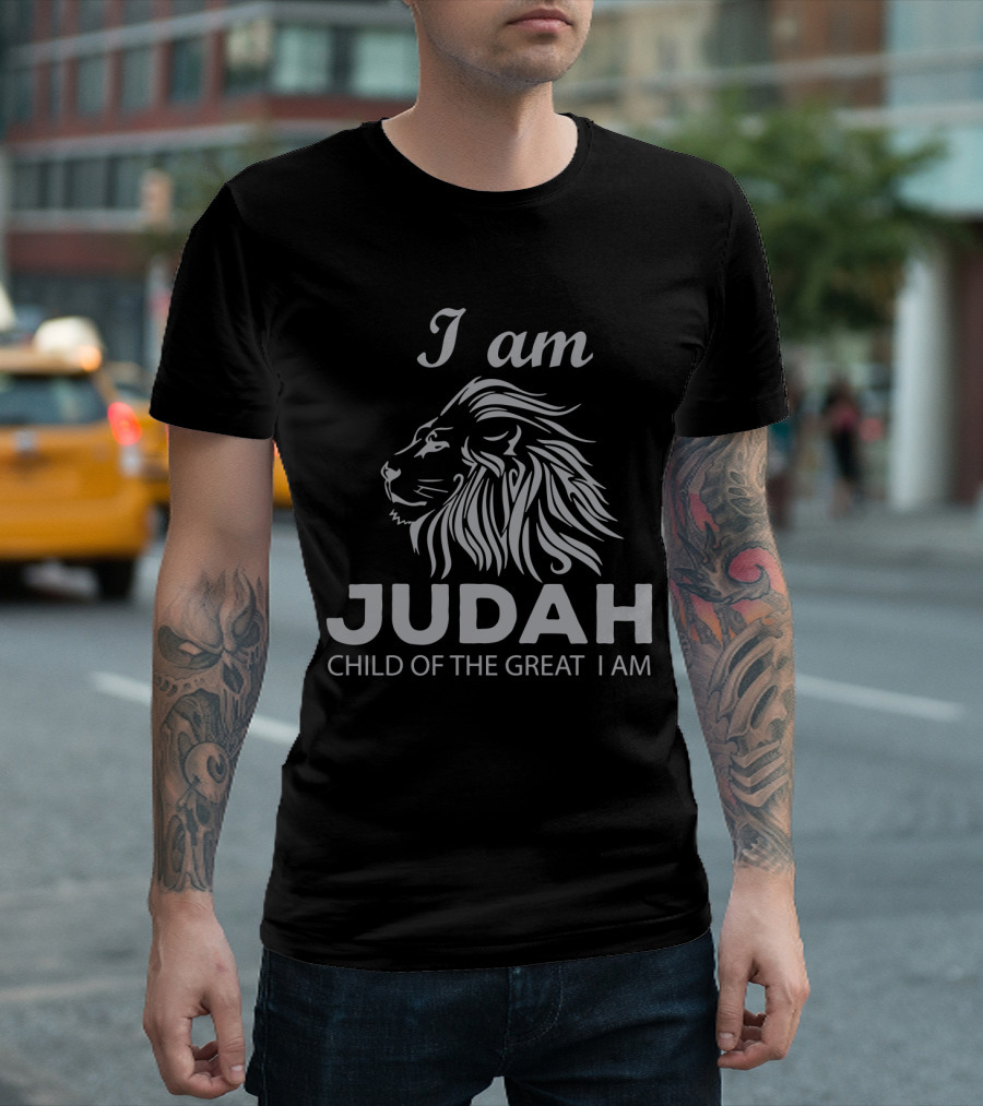 I Am Judah Child Of The Great I Am Lion Head T-Shirt