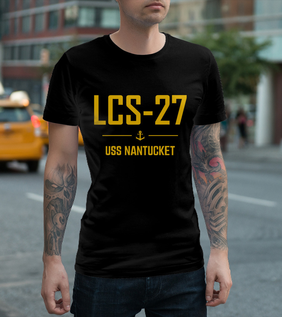 LCS-27 USS Nantucket Anchor T-Shirt