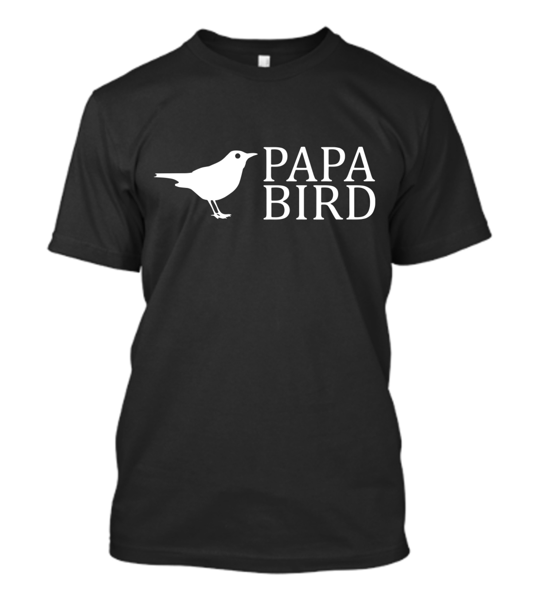 Papa Bird Funny Dad Birthday Bird T-Shirt