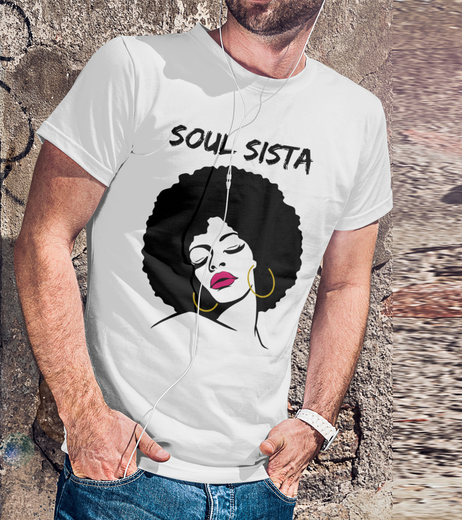 Soul Sista Afro Black Girl Birthday T-Shirt