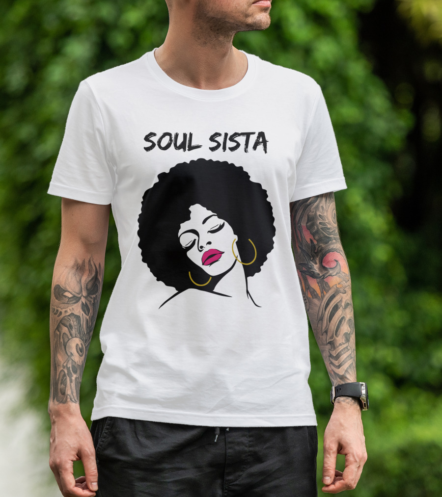 Soul Sista Afro Black Girl Birthday T-Shirt