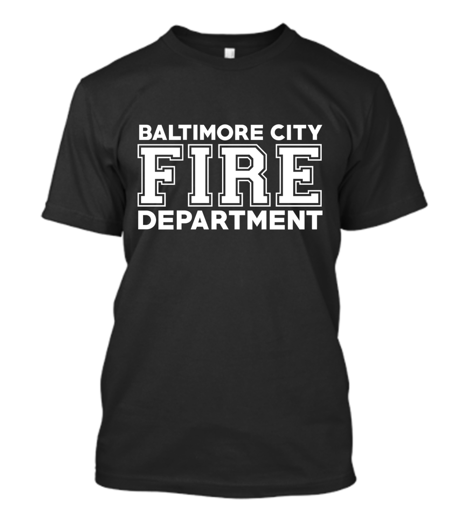 Baltimore City Fire Department Maryland Firefighter Enthusiast Wear T-Shirt