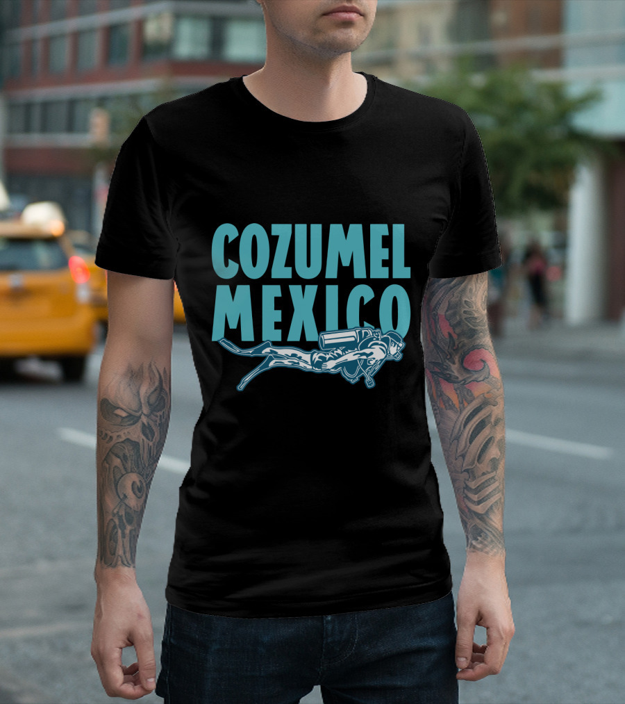 Cozumel Mexico Scuba Diver Adventure T-Shirt