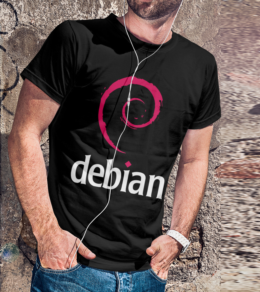 Debian Linux Logo Spiral T-Shirt