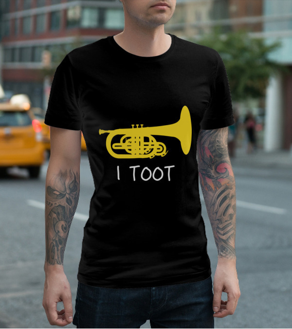 Funny Mellophone I Toot Yellow Instrument T-Shirt