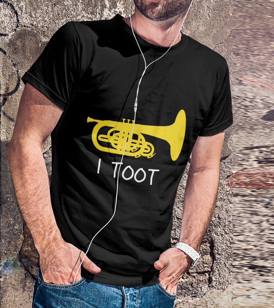 Funny Mellophone I Toot Yellow Instrument T-Shirt