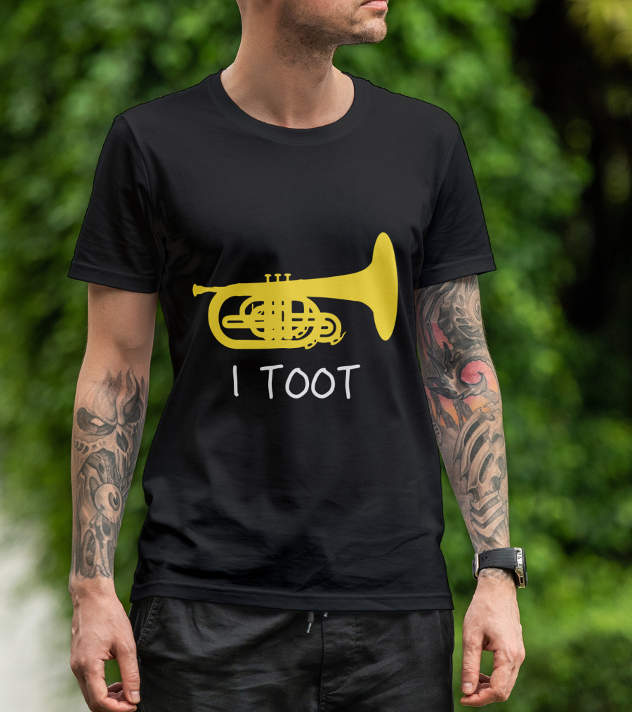 Funny Mellophone I Toot Yellow Instrument T-Shirt