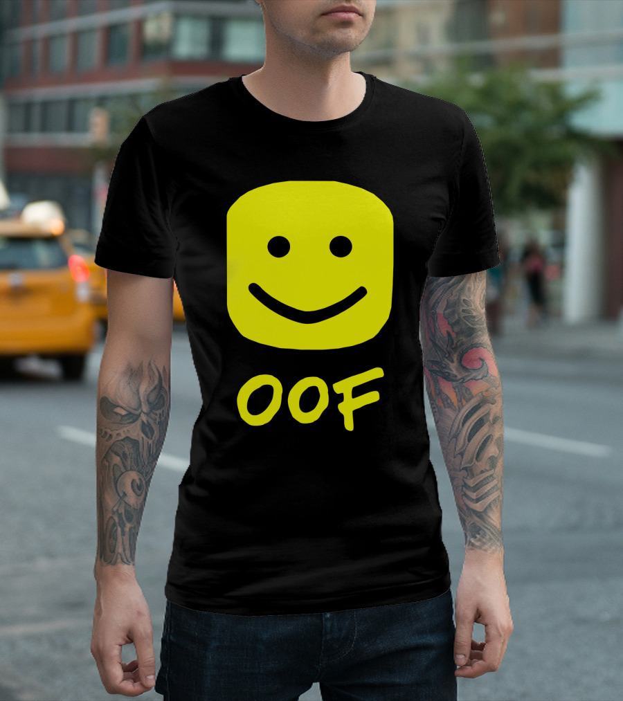 Oof Blox Meme For Non-Noobs With Smiley Face Image T-Shirt