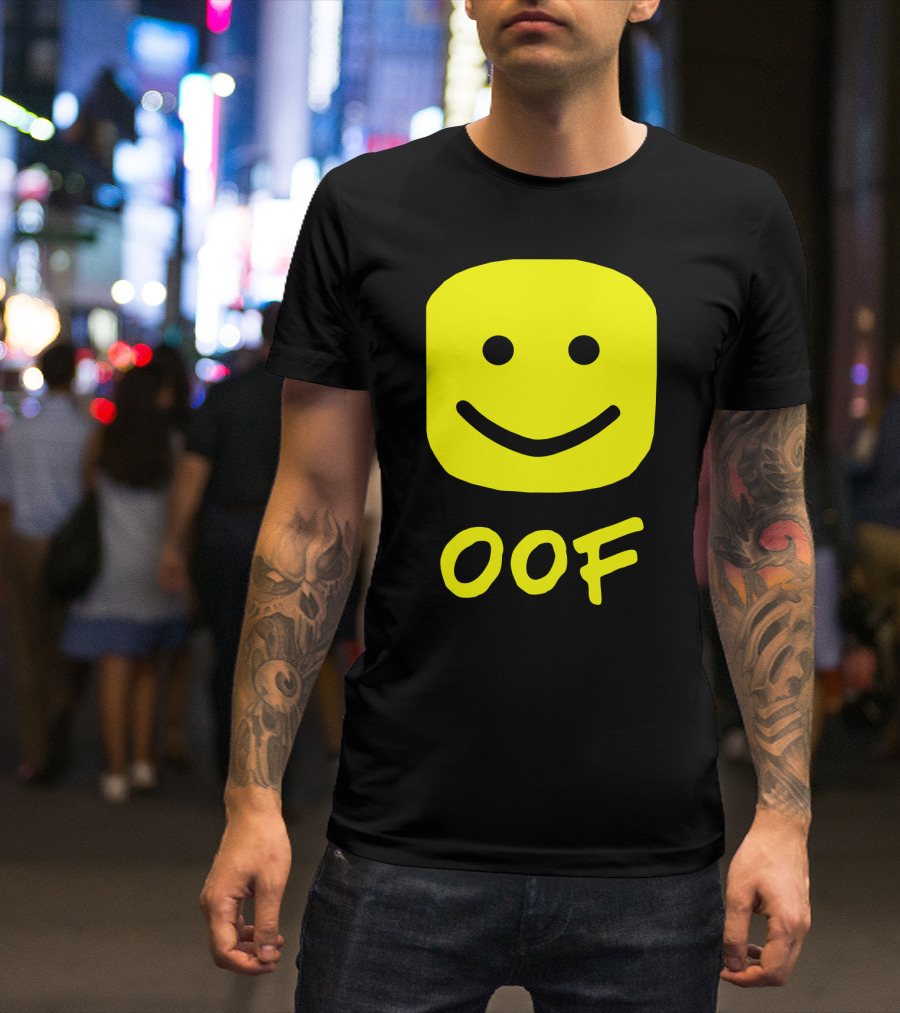 Oof Blox Meme For Non-Noobs With Smiley Face Image T-Shirt