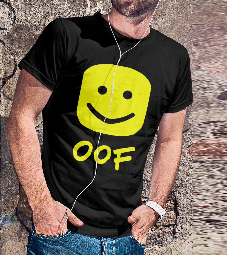 Oof Blox Meme For Non-Noobs With Smiley Face Image T-Shirt