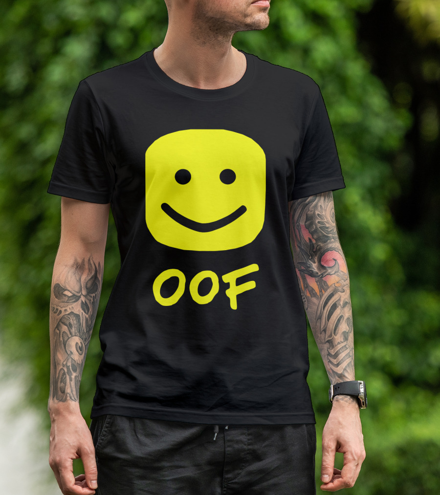 Oof Blox Meme For Non-Noobs With Smiley Face Image T-Shirt