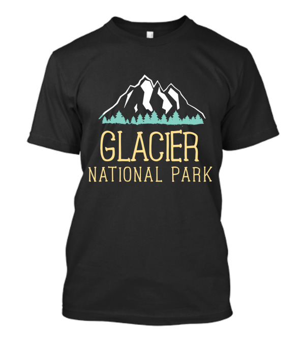 Glacier National Park Vintage Mountain Hiking T-Shirt