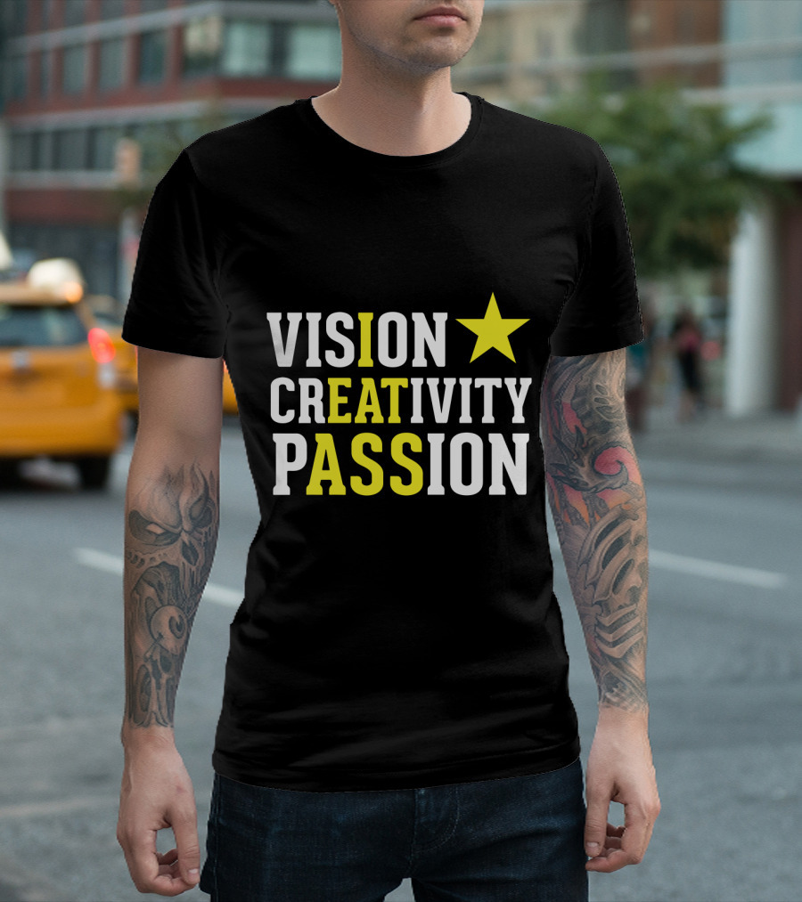 Vision Creativity Passion Star T-Shirt