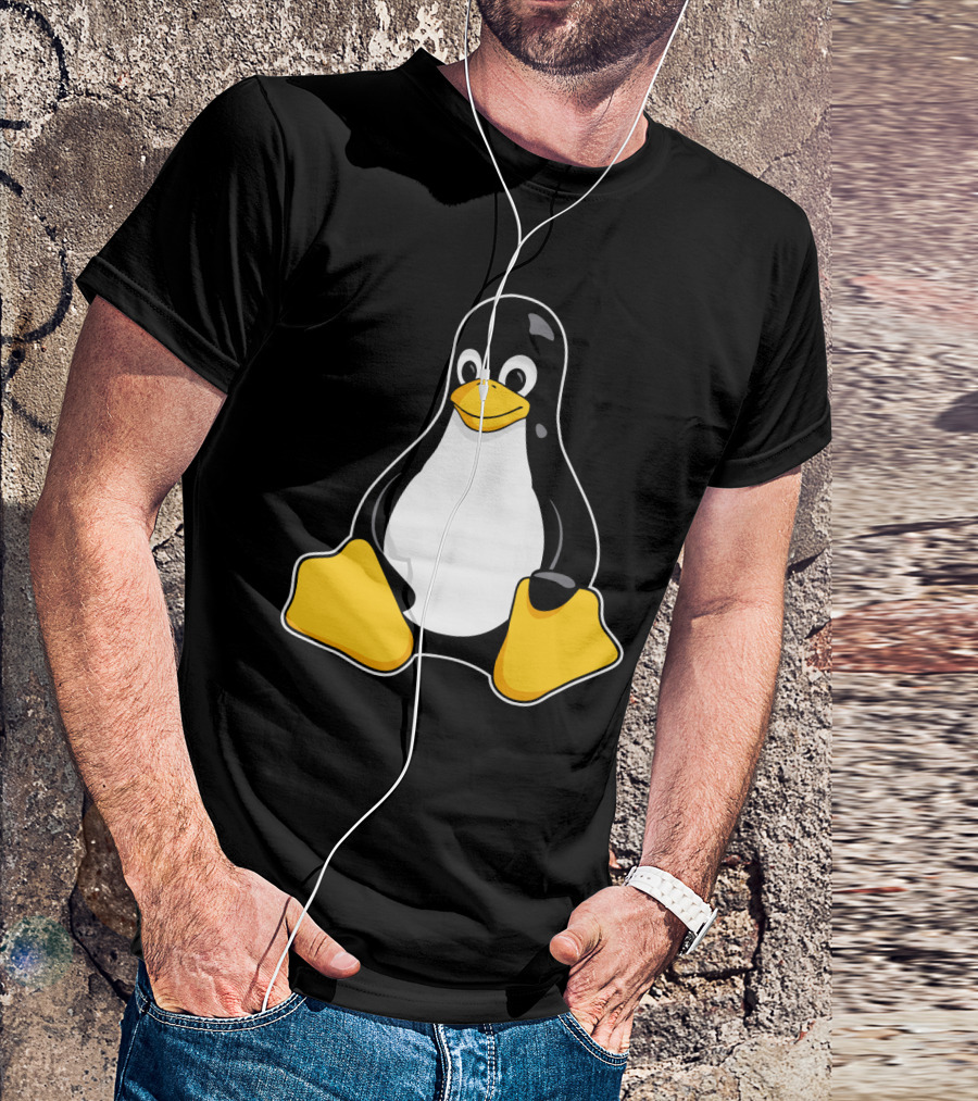 Tux The Penguin Linux Mascot Enhanced Linux Mascot Tux T-Shirt