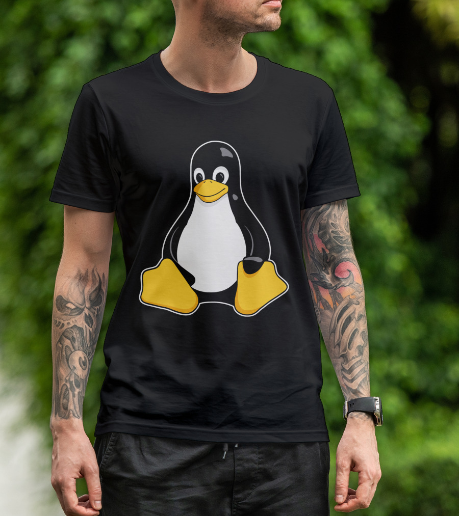 Tux The Penguin Linux Mascot Enhanced Linux Mascot Tux T-Shirt