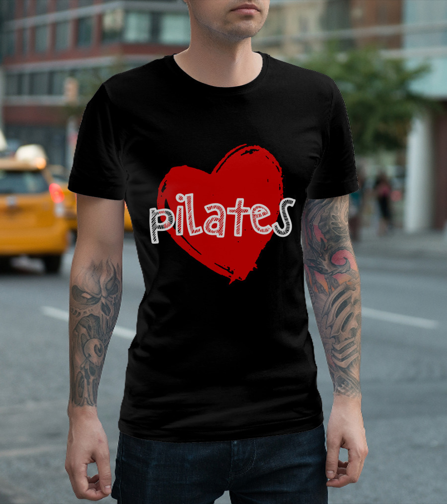 Pilates Love Red Heart T-Shirt