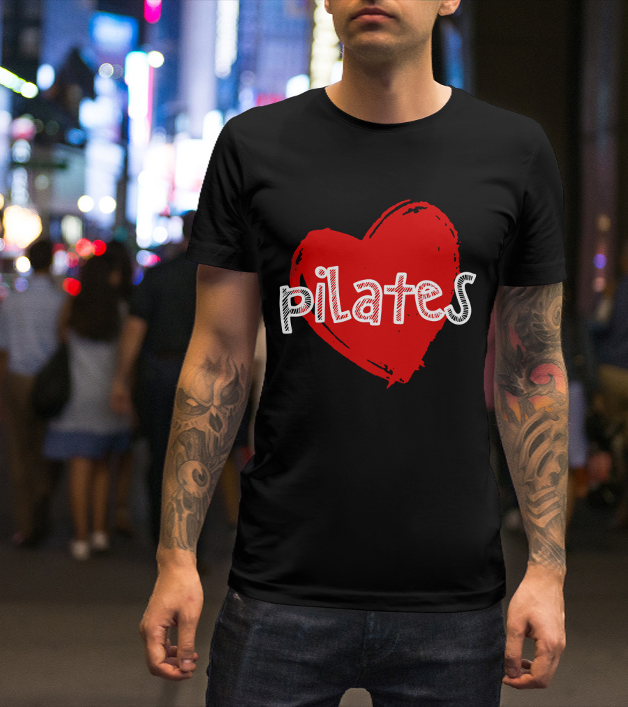 Pilates Love Red Heart T-Shirt