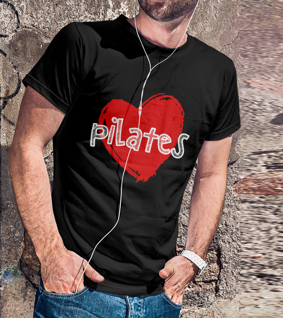 Pilates Love Red Heart T-Shirt