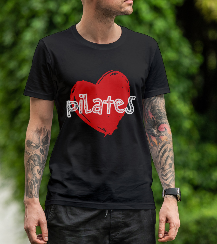 Pilates Love Red Heart T-Shirt