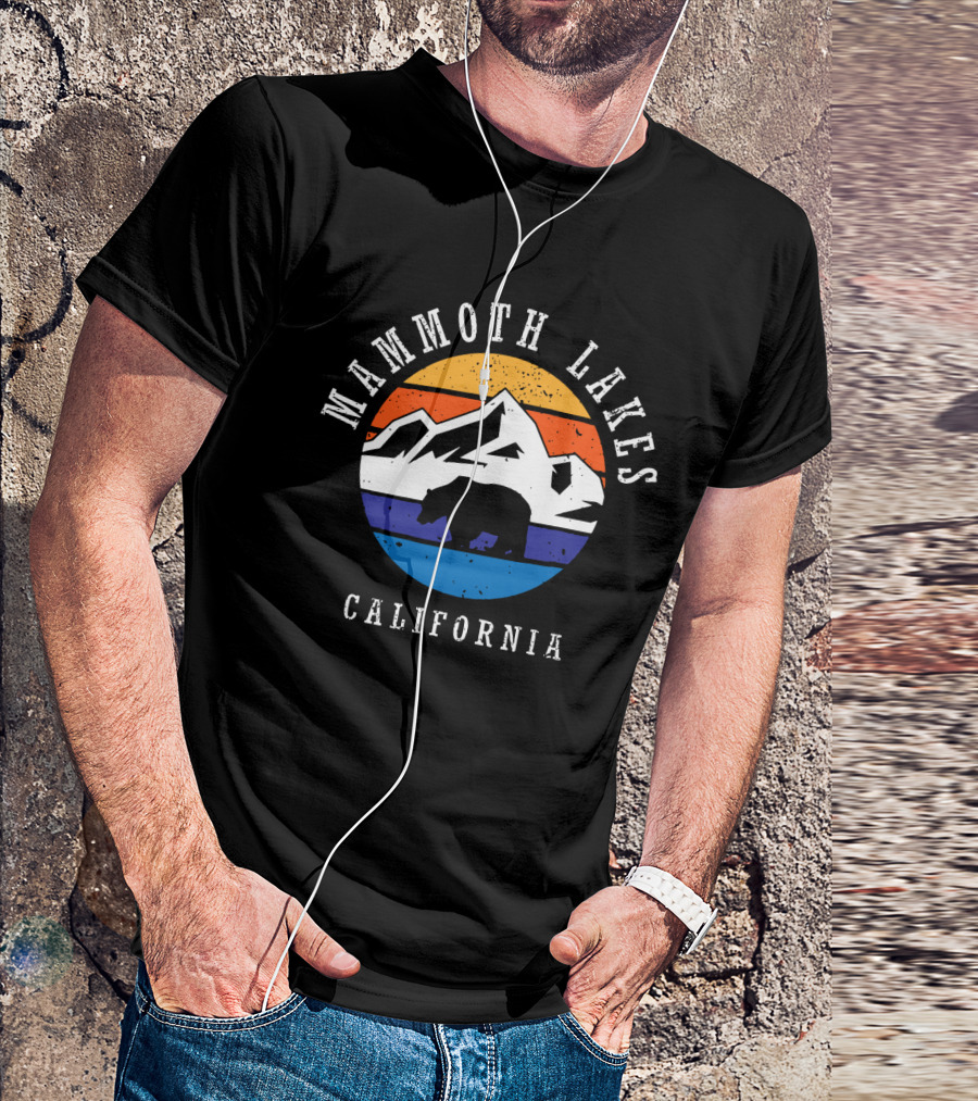 Mammoth Lakes California Bear Mountains Sunset T-Shirt