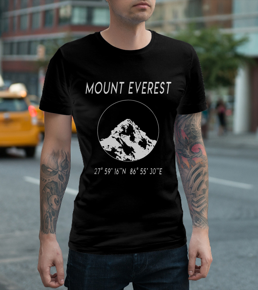 MOUNT EVEREST 27° 59' 16 N 86° 55' 30 E T-Shirt
