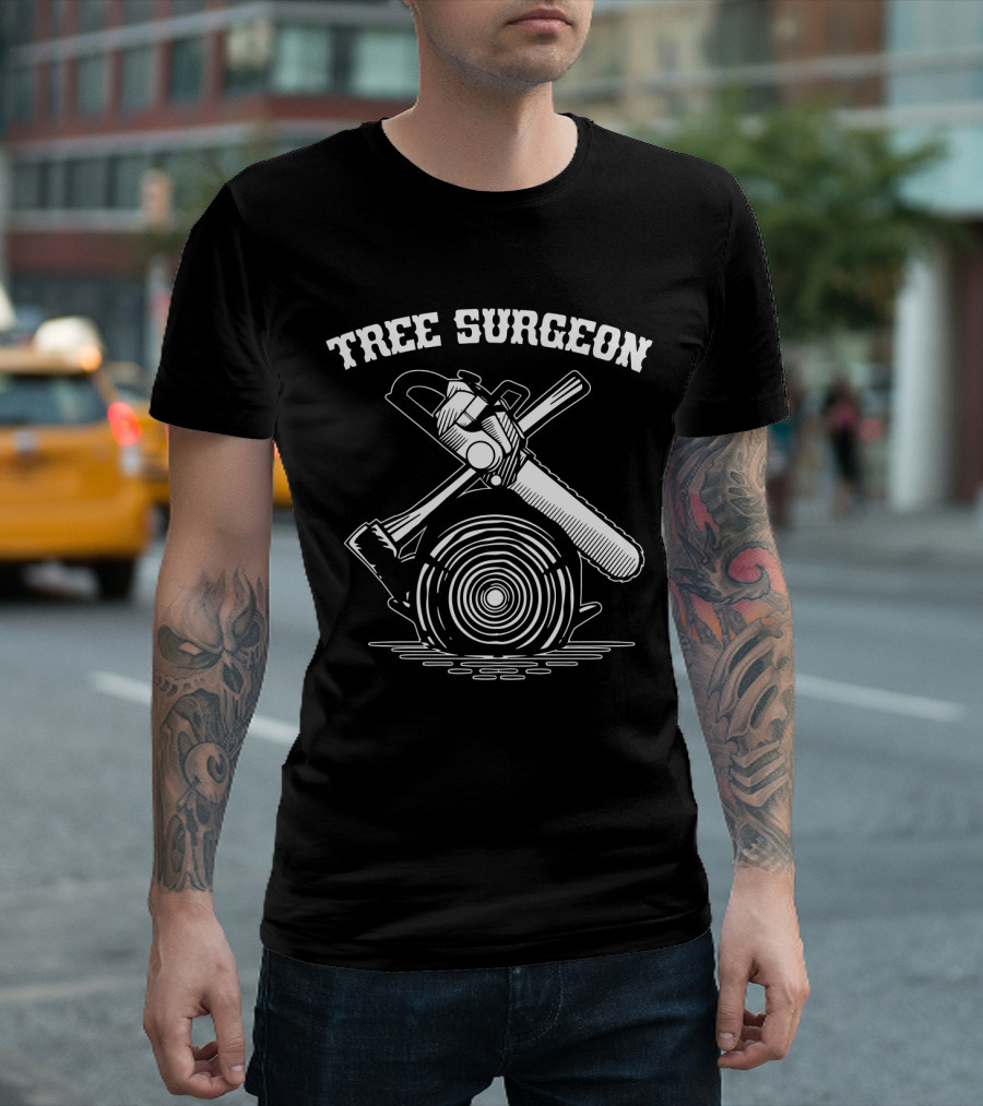 Tree Surgeon Chainsaw Axe Logging T-Shirt