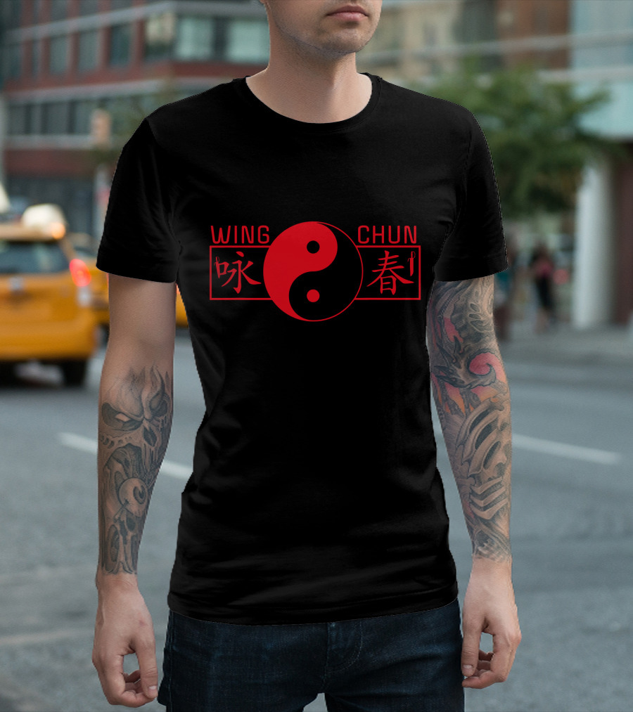 Wing Chun Kung Fu Ying Yang Chinese Martial Arts T-Shirt