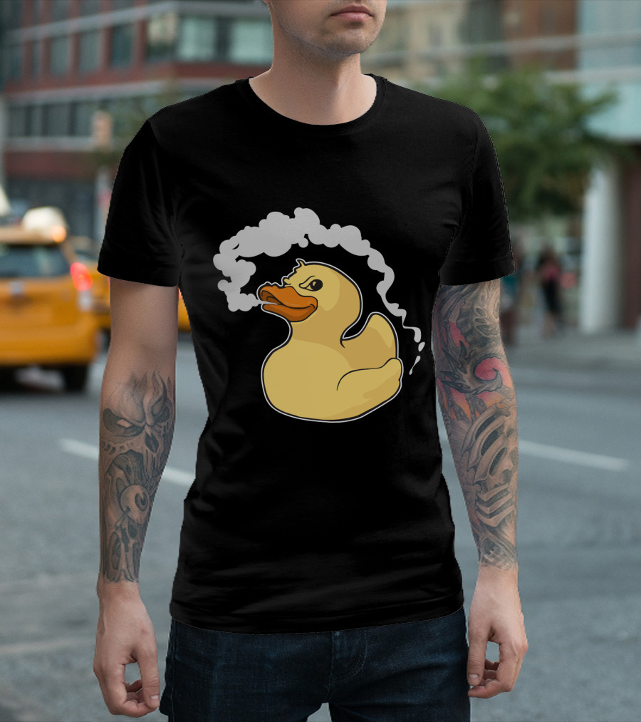 Fire Breathing Rubber Ducky With Smoke T-Shirt