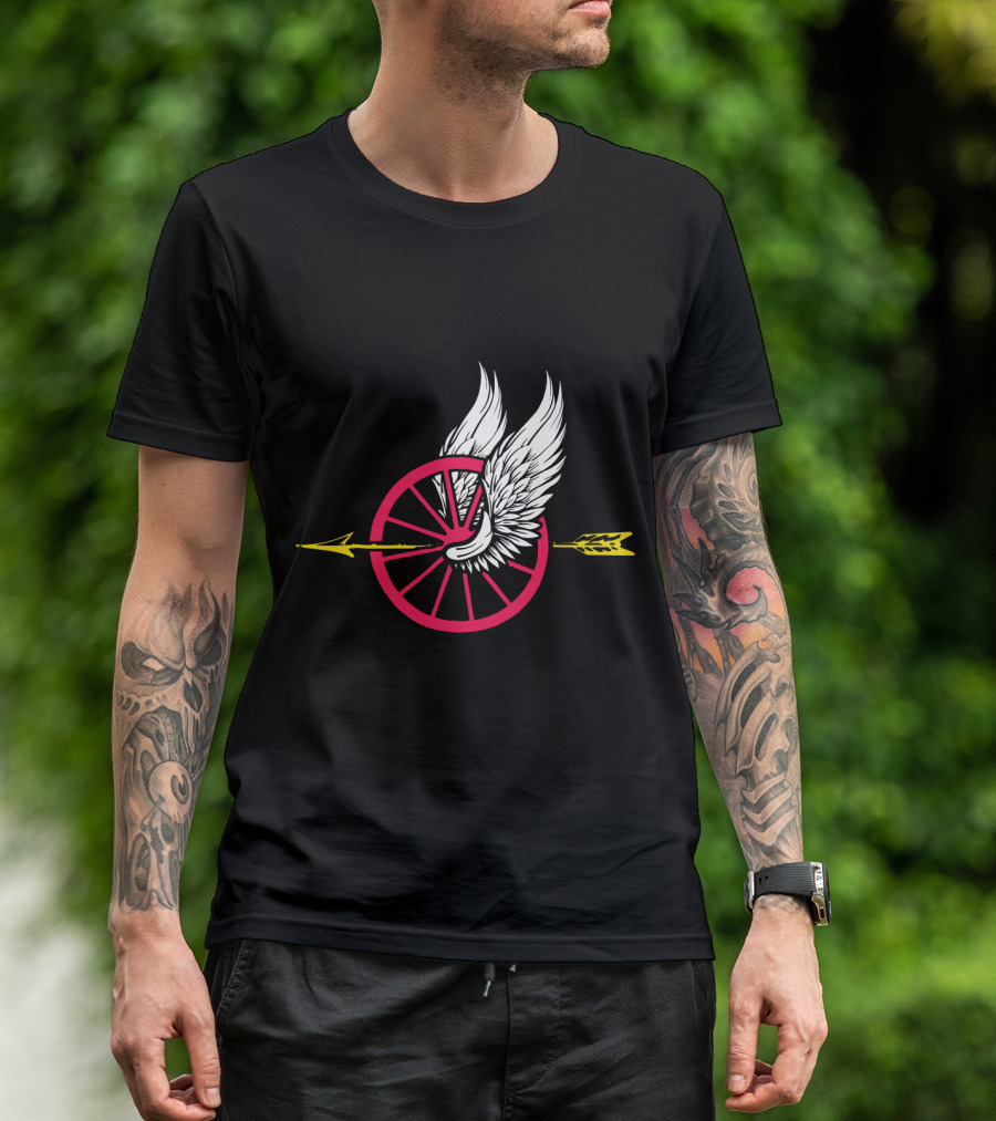 Law Enforcement Motorcycle Unit Wing Wheel And Arrow T-Shirt