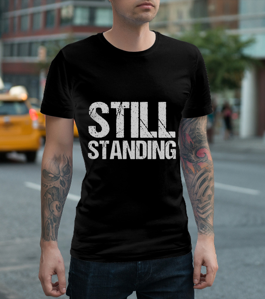 Still Standing Typography T-Shirt
