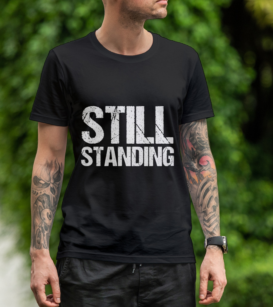 Still Standing Typography T-Shirt