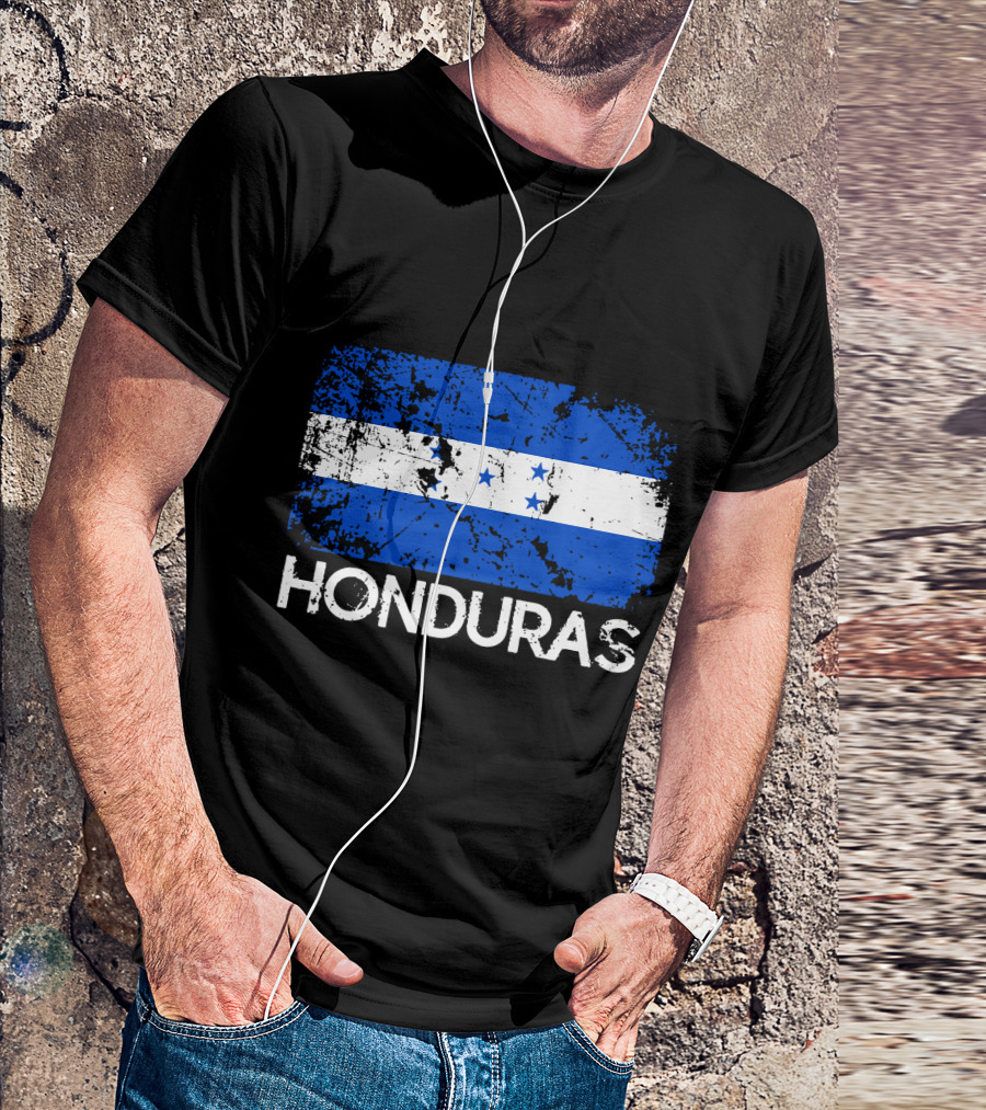 Honduran Flag Vintage Honduras Made In Honduras T-Shirt